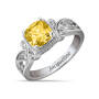 Vintage Elegance Birthstone Ring, Personalized Vintage Elegance Birthstone Ring 12122 0016 k november