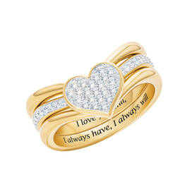 Everlasting Love Diamond Ring Set 10322 0018 b side