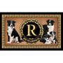 The Personalized Dog Accent Rug, The Dog Accent Rug 6859 0033 a Border Collie