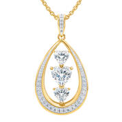 Heart to Heart Journey Pendant with FREE Matching Earrings 10685 0027 b pendant