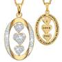 My Daughter “I Love You” Birthstone & Diamond Pendant, My Daughter I Love You Diamond Pendant 1136 001 3 4