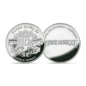1st Raiders' Super Bowl Win Silver Plated Flip Coin, Super Bowl Flip Coin Silver Plated Collection 11732 0085 a Raiders11