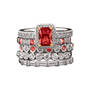 Birthstone & Diamonisse Ring Collection, Birthstone Diamonisse Ring Collection 11661 0015 g july