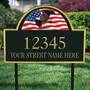 Land of the Brave Personalized Address Plaque, Land of the Brave Address Plaque 1092 002 3 2