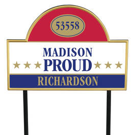 The Personalized Theres No Place Like Home Address Plaque 12135 0011 a main