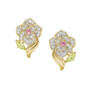 Birthstone & Diamond Rose Earrings, Birthstone Diamond Rose Earrings 11896 0012 j october