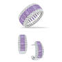 Birthstone Beauty Eternity Ring with FREE Matching Earrings, Birthstone Beauty Eternity Ring 12296 0016 f june