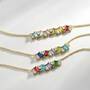 Family Birthstone Necklace - 4 Stones, Family Birthstone Necklace 4 Stone 11142 2408 b all