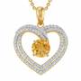 The Genuine Birthstone Heart Pendant, Personalized Birthstone Heart Pendant 6307 001 5 11