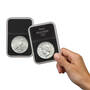The Complete Uncirculated 20th Century Silver Dollar Treasury, The Complete Uncirculated 20th Century Silver Dollar Treasury 1021 0037 b hand