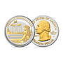 Platinum and Gold State Quarters, Platinum and Gold Highlighted Land of the Free Quarters 11129 0011 a NMI