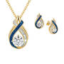 Perfectly Paired Birthstone Swirl Pendant with FREE Matching Earrings, Birthstone Swirl Pendant with Free Matching Earrings 12210 0019 i september