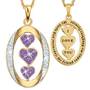 My Daughter “I Love You” Birthstone & Diamond Pendant, My Daughter I Love You Diamond Pendant 1136 001 3 2