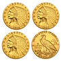 The Complete Indian Head Quarter Eagle Gold Coin Collection, the complete indian head quarter eagle g UK GQI a main