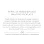 Pearl of Perseverance Diamond Necklace, Pearl of Perserverence Diamond Necklace 11785 0040 z card