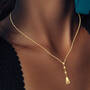Drop of Gold 1kt Necklace, Drop of Gold 1kt Necklace 10893 0017 m model