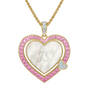 Birthstone&Diamond Heart Pendant 12465 0011 j october