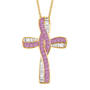 The Birthstone Cross Pendant, Personalized Birthstone Cross 11038 0011 f june