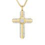 Diamond Apex Cross Pendant, Diamond Apex Mens Cross Pendant 11801 0016 b front
