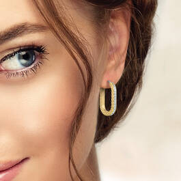 1 Carat Hoop Earrings 12234 0011 m model