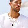 Black Onyx Pendant with FREE 22 Curb Link Chain 12571 0012 m model