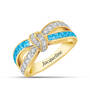 Personalized Birthstone Twist Ring, Personalized Birthstone Twist Ring 10468 0012 l december