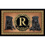 The Personalized Dog Accent Rug, The Dog Accent Rug 6859 0033 a Pug Black