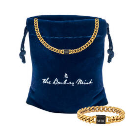 Personalized Ultimate Black Diamond Chain and Bracelet Set 12322 0022 g giftpouch
