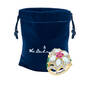 OpalFire™ Flower Ring, Personalized OpalFire Flower Ring 11769 0016 g giftpouch