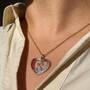 Personalized Diamond Initial Heart Pendant, Personalized Diamond Initial Heart Pendant 2300 0011 z model