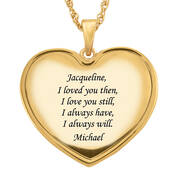 Personalized Diamond Initial Heart Pendant 11279 0019 b back