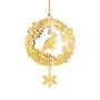 2023 Gold Ornament Collection, The 2023 Gold Christmas Ornament Collection 10312 0036 c wreath
