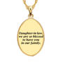 My Daughter-in-Law ‟We Are So Blessed” Diamond Pendant, My Daughter in law We are so blessed Diamond Pendant 1484 0060 c back