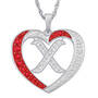 Personalized Diamond Initial Heart Pendant, Personalized Diamond Initial Heart Pendant 10926 0018 x initial X