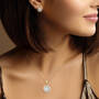 1kt Gold Halo Pendant with Free Matching Earrings 12201 0010 g model