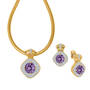 Birthstone Necklace & Earring Set, Birthstone Necklace Earring Set 10787 0016 b february