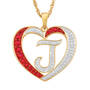 Granddaughter Initial Heart Pendant, For My Granddaughter Diamond Initial Heart Pendant 10121 0011 a j initial
