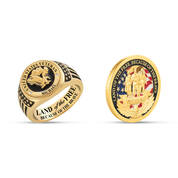 Land of the Free Veteran Diamond Ring with FREE Collectible Challenge Coin 12513 0013 a main