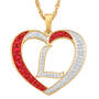 Personalized Diamond Initial Heart Pendant, Personalized Diamond Heart Pendant 2300 0011 l initial L