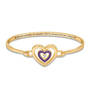 Daughter Birthstone and Diamond Bangle, Daughter Birthstone and Diamond Bangle 1821 0021 a 2 february