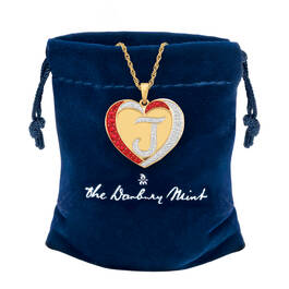 Personalized Diamond Initial Heart Pendant 11279 0019 g gift pouch