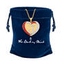 Personalized Diamond Initial Heart Pendant 11279 0019 g gift pouch