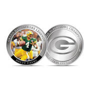 Brett Favre Packers Legends Commemorative, NFL Team Greats Silver Pltd Comms 11818 0025 a main
