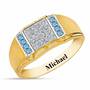 Birthstone Diamond Ring, Birthstone Diamond Ring 5211 001 2 3