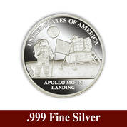 American History Silver Bullion Collection – Apollo Moon Landing Commemorative, American History Silver Bullion Collection 5541 0237 c commemorative