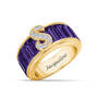 Personalized Birthstone & Diamond Initial Ring, Personalized Birthstone Diamond Initial Ring 11033 0016 b february
