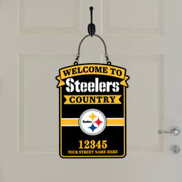 Personalized Metal Team Hanging Sign NFL 11871 0011 m room