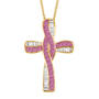 The Birthstone Cross Pendant, Personalized Birthstone Cross 11038 0011 j october