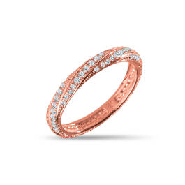 The Eternity Rose Gold Twist Ring 11250 0046 a main