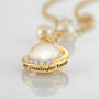 My Granddaughter Forever Pearl and Crystal Necklace, My Granddaughter Forever Pearl and Crystal Necklace 10881 0011 b sentiment